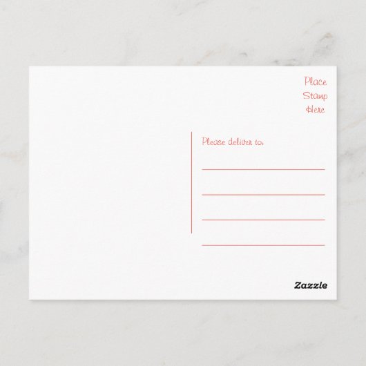 Hello Brown and White Havanese Puppy Dockcard Postkarte (Rückseite)