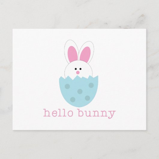Hello Bunny Postkarte (Vorderseite)