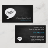 Hello Business Card Visitenkarte (Vorne/Hinten)