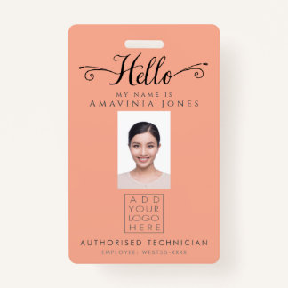 Hello Business Photo ID Identification Plastic Ausweis
