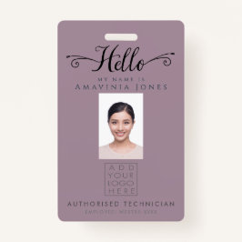 Hello Business Photo ID Identification Plastic Ausweis