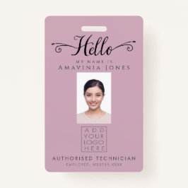 Hello Business Photo ID Identification Plastic Ausweis