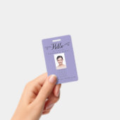 Hello Business Photo ID Identification Plastic Ausweis (Handheld)