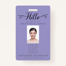 Hello Business Photo ID Identification Plastic Ausweis