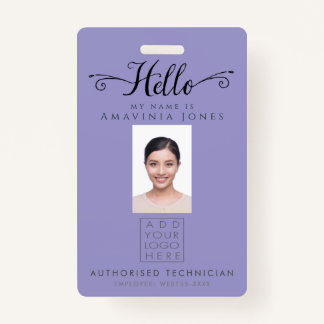 Hello Business Photo ID Identification Plastic Ausweis