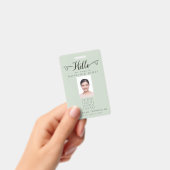 Hello Business Photo ID Identification Plastic Ausweis (Handheld)