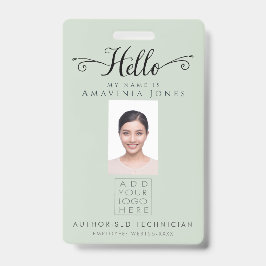 Hello Business Photo ID Identification Plastic Ausweis