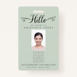 Hello Business Photo ID Identification Plastic Ausweis