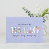 Hello Card (Stehend Vorderseite)