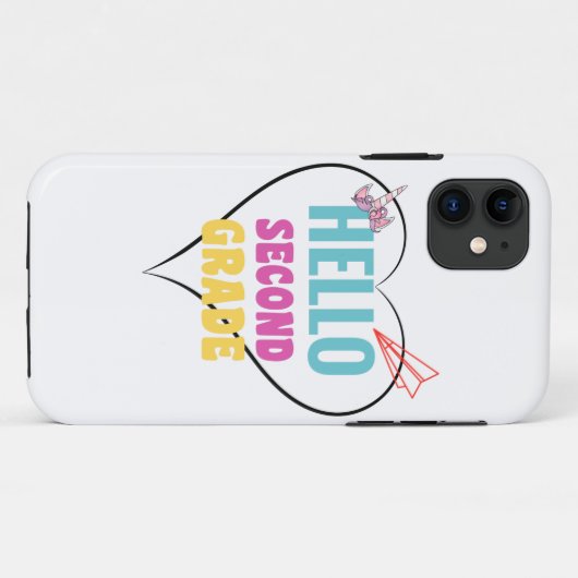 Hello Case-Mate iPhone Hülle (Rückseite (Horizontal))