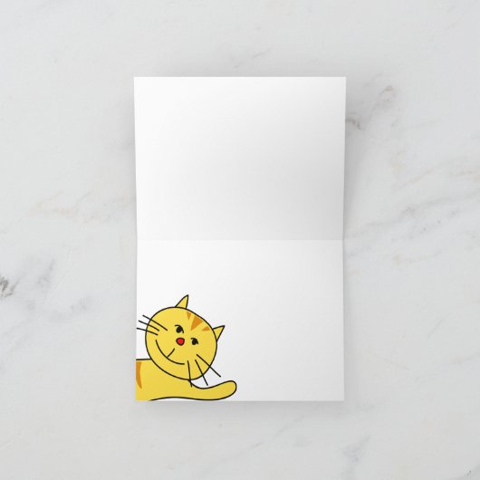 Hello Cat Blank Card Karte (Innenseite)