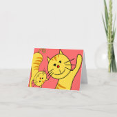 Hello Cat Blank Card Karte (Vorderseite)