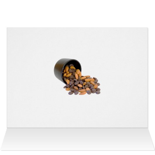 Hello Chocolate Bits and Almonds Word Cloud (Innenansicht Horizontal (Oben))