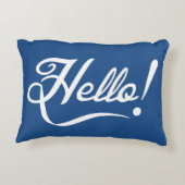 Hello Classic Blue Dekokissen (Rückseite)