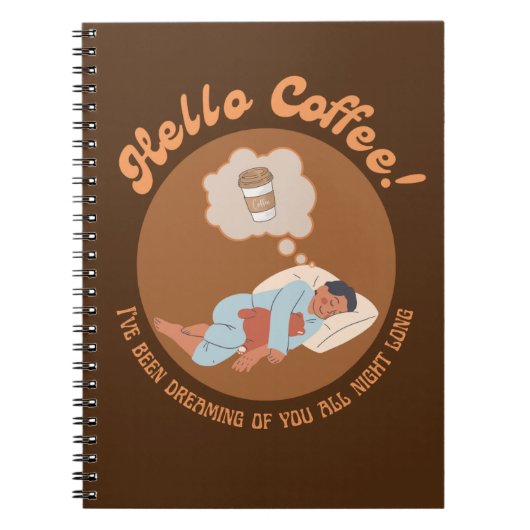 Hello Coffee Notebook Notizblock (Vorderseite)