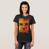 Hello Cozumel Island Vacation Sunset T-Shirt (Vorne ganz)