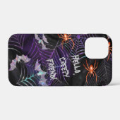 Hello Creepy Friend Spider Bats Cobweb Lila Text Case-Mate iPhone Hülle (Rückseite (Horizontal))