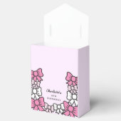 Hello Cutie Cartoon Pink Bow Birthday Party Geschenkschachtel (Geöffnet)