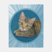 Hello cutie - cute kitten fleecedecke (Vorderseite)