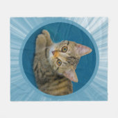 Hello cutie - cute kitten fleecedecke (Vorderseite (Horizontal))