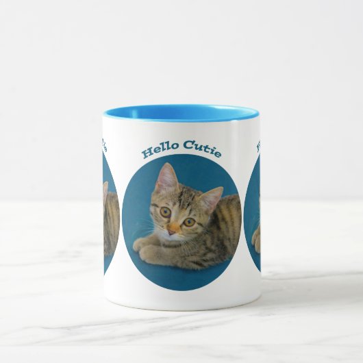 Hello cutie - cute kitten tasse (Zentrum)