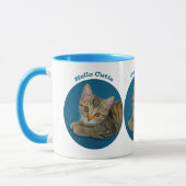 Hello cutie - cute kitten tasse (Links)