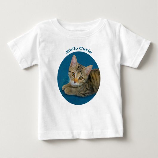Hello cutie - cute kitty baby t-shirt (Vorderseite)