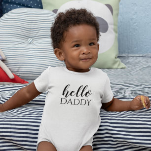 Hello Daddy Personalisiert Reveal Baby Strampler