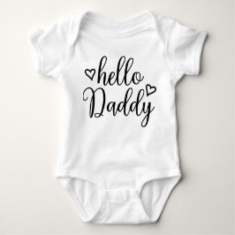 Hello Daddy Pregnancy Ankündigung Baby Strampler