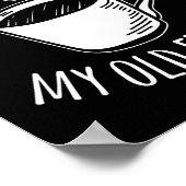 Hello Darkness My Old Friend Coffee  Poster (Ecke)