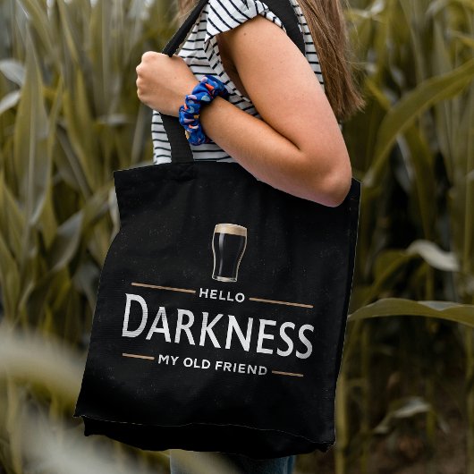 Hello Darkness My Old Friend Funny St Patricks Day Tasche