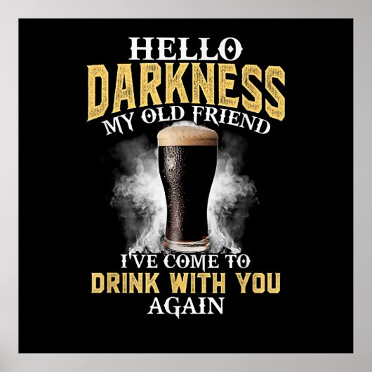 Hello Darkness My Old Friend Poster (Vorne)