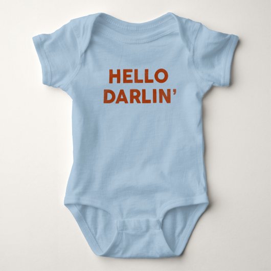 "Hello Darlin' Funny & Niedlich Baby & Child" Baby Strampler (Vorderseite)