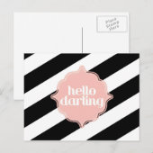 Hello Darling Post Card Postkarte (Vorne/Hinten)