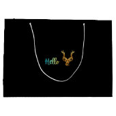 Hello Deer Große Geschenktüte (Rückseite)