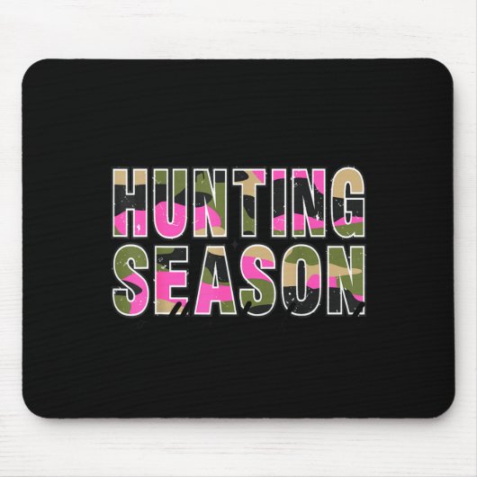 Hello Deer Season Goodbye Boyfriend Camo Flag Hunt Mousepad (Vorne)