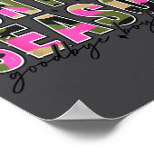 Hello Deer Season Goodbye Boyfriend Camo Flag Hunt Poster (Ecke)