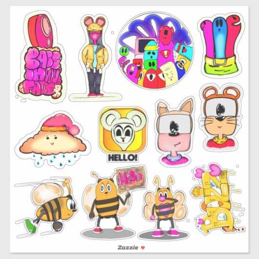 Hello Designer Sticker Set 1 (Blatt)