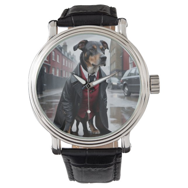 Hello Dog Dress Watch Armbanduhr (Vorderseite)