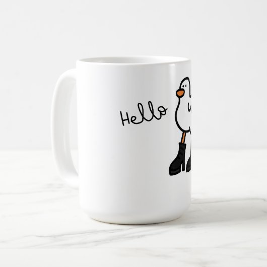 Hello duck kaffeetasse (Vorderseite Links)