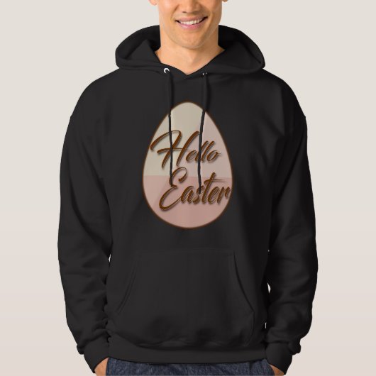 Hello Easter – Minimal Egg Design - camiseta Hoodie (Vorderseite)