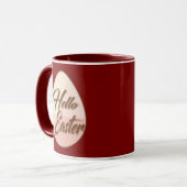 Hello Easter – Minimal Egg Design - caneca Tasse (Vorderseite Links)