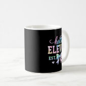 Hello Eleven Est 2014 Coquette Bow 11th Birthday G Kaffeetasse (VorderseiteRechts)