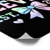 Hello Eleven Est 2014 Coquette Bow 11th Birthday G Poster (Ecke)