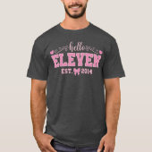 Hello Eleven Est 2014 Coquette Bow 11th Birthday G T-Shirt (Vorderseite)
