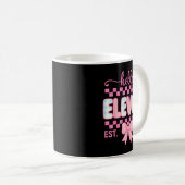 Hello Eleven Est 2014 Coquette Bow Happy 11th Birt Kaffeetasse (VorderseiteRechts)