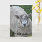 Hello Ewe Karte (Gelbe Blume)