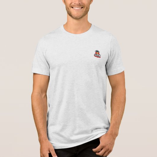 Hello (extraterrestrial tshirt) Tri-Blend shirt (Vorderseite)