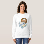 Hello Fall Blue Pumpkins Wagon Wheel Sweatshirt (Vorne ganz)