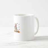 Hello Fall Cat Shirt Katzenkatze Herbstleaves Kitt Kaffeetasse (VorderseiteRechts)